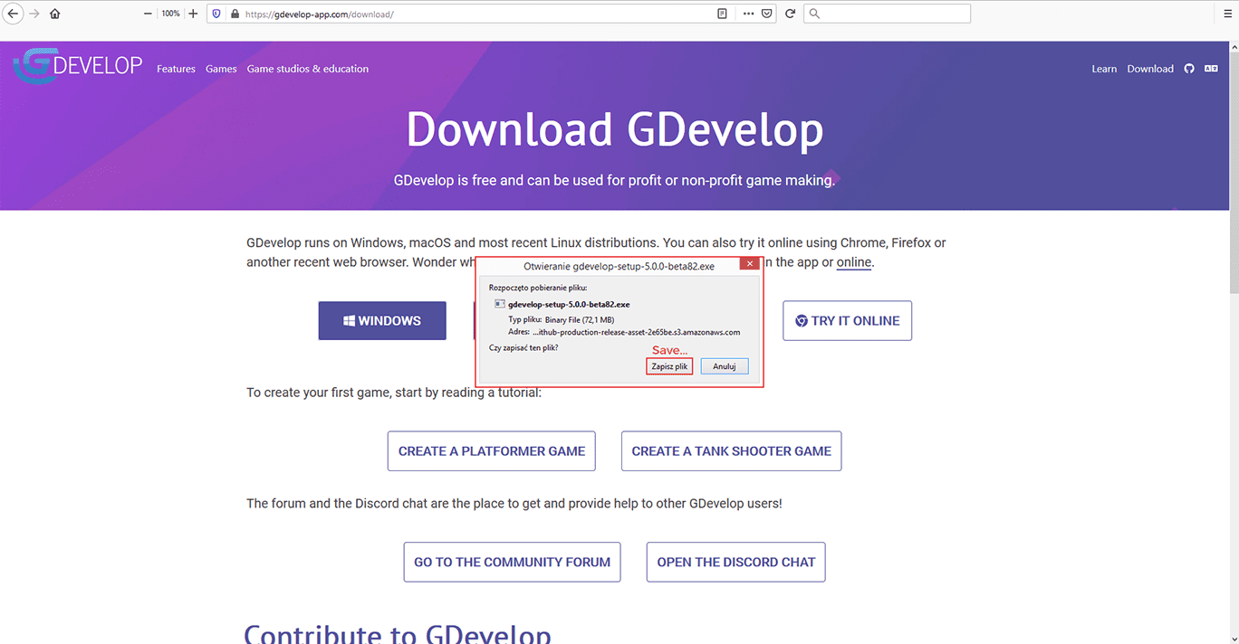 1-install-and-setup - GDevelop documentation