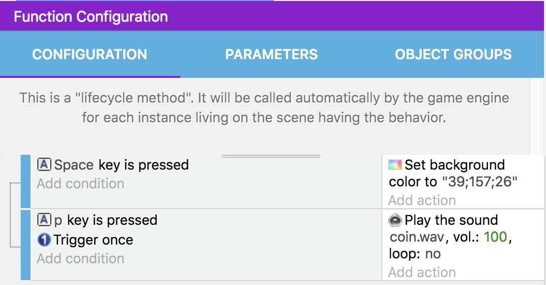 events-based-behaviors - GDevelop documentation