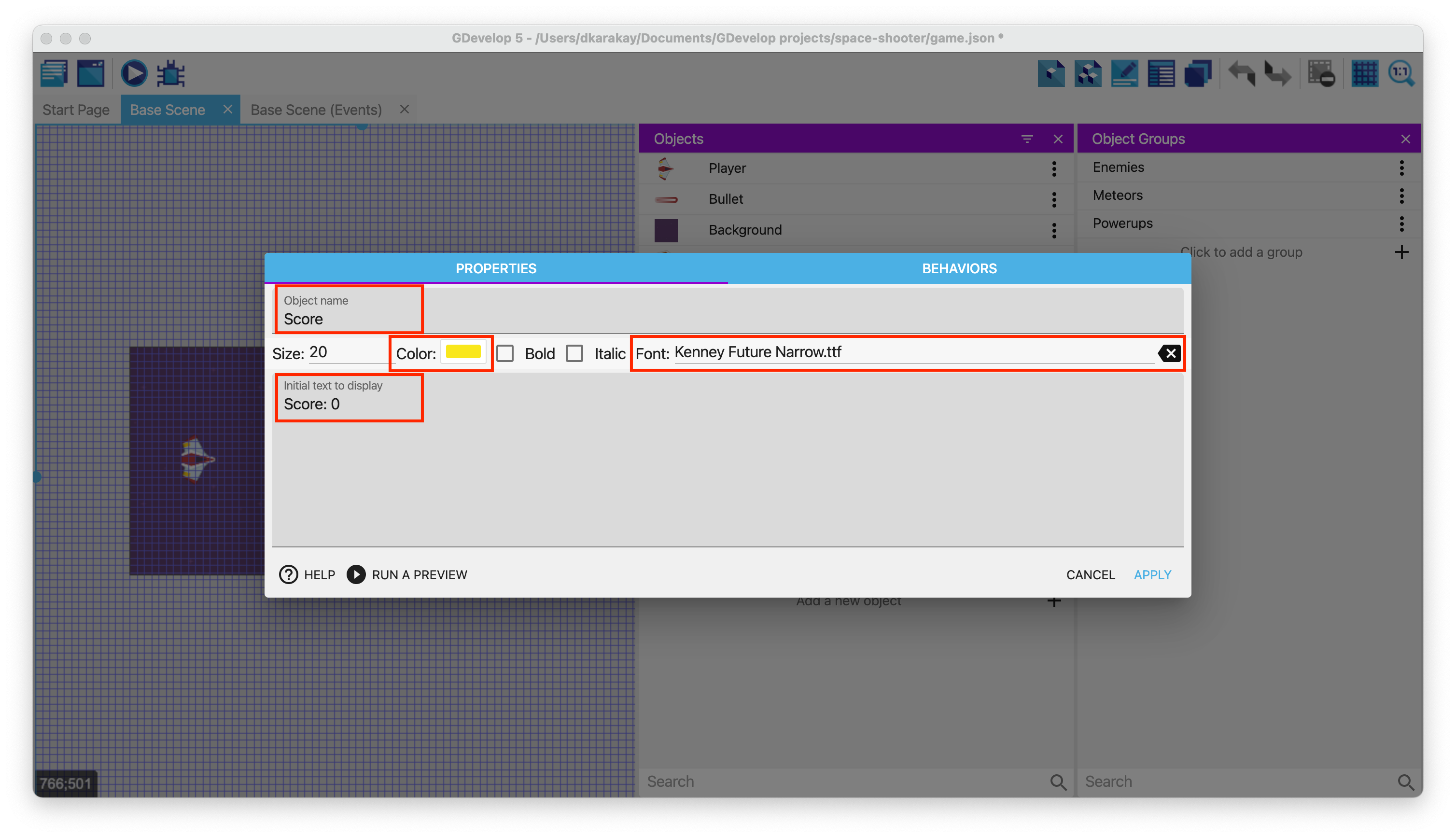 9. User Interface (UI) - GDevelop documentation